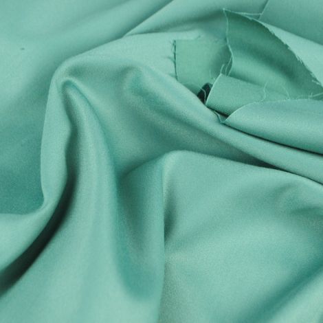 Ткань костюмный сатин мята зеленая
