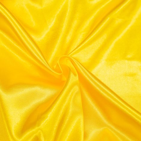 Ткань атлас Сатин стретч однотонный желтый