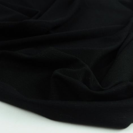Ткань трикотаж с выработкой "Токио" черный
