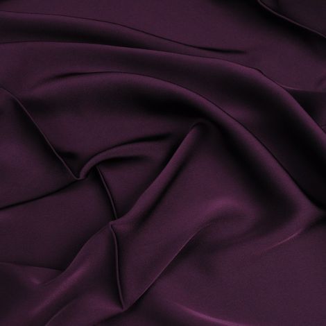 Ткань ацетат креп сатин темно-фиолетовый