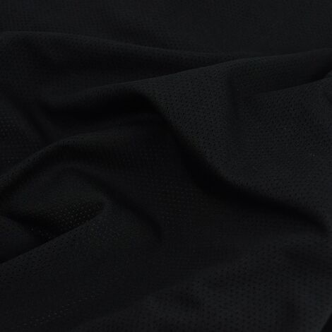 Ткань подкладочная трикотажная перфорированная черный