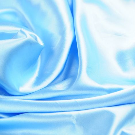 Ткань атлас сатин стретч (2022) светло-голубой