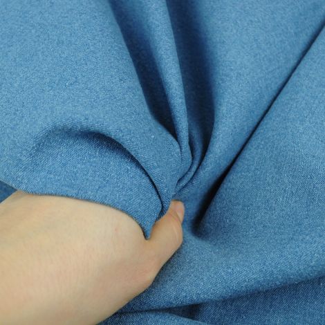 Ткань джинс стретч плотный голубой