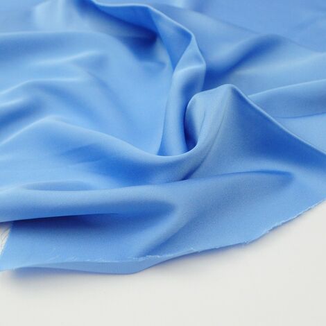 Ткань шелк «Армани» стретч 90 гр небесно-голубой
