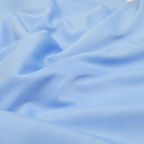 Ткань подклада интерлок  трикотажная небесно-голубой