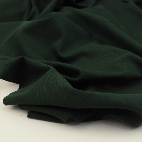 Ткань трикотаж «Антипиллинг» тёмно-зелёный