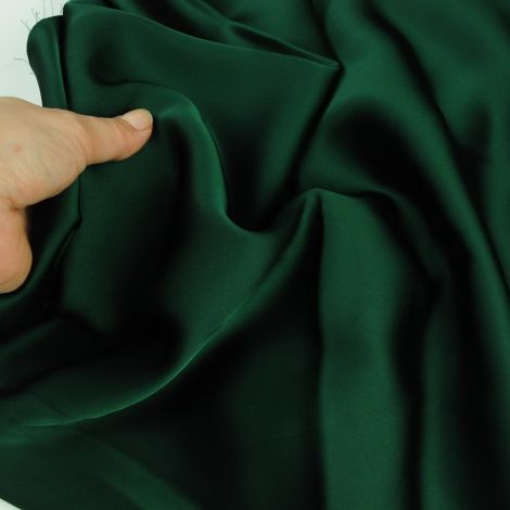 Ткань армани-сатин 185 гр тёмно-зелёный