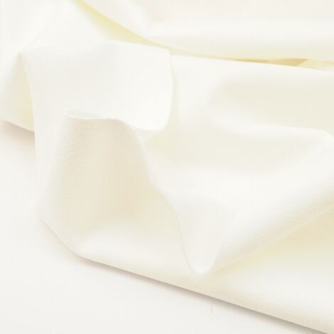 Ткань замша на трикотажной основе молочный/ivory