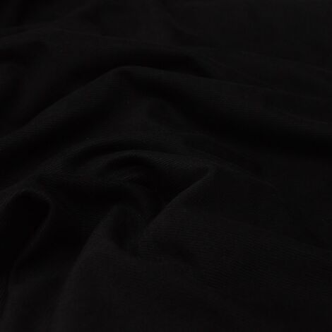 Ткань замша-скуба  твилл черный