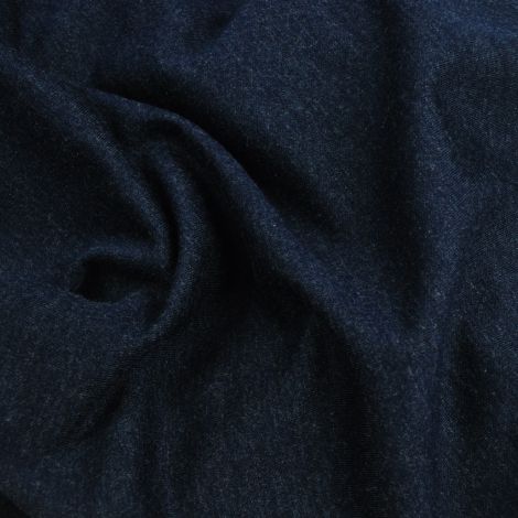 Ткань трикотаж меланж темно-синий