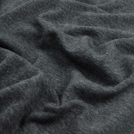Ткань футер 3-х нитка темно-серый меланж