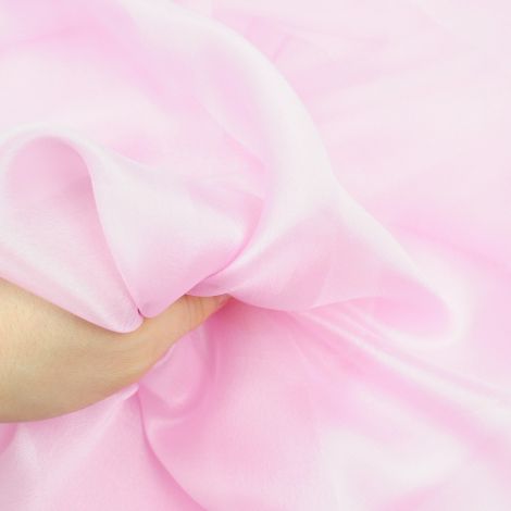 Ткань органза-шелк розовый