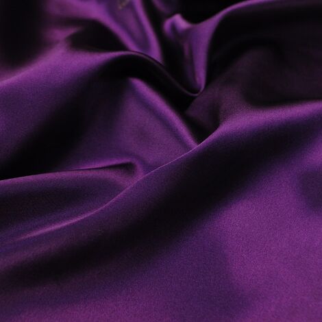 Ткань атлас Сатин стретч однотонный фиолетовый