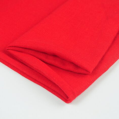 Ткань лен стретч с вискозой 2596 красный