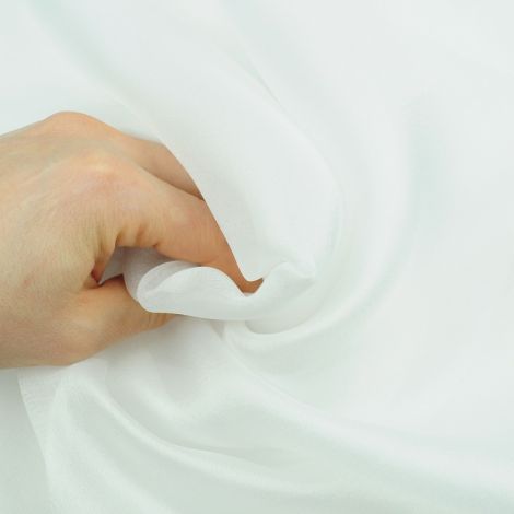 Ткань органза-шелк белый