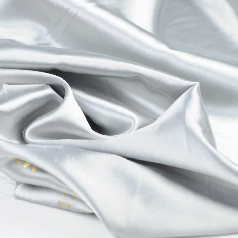 Ткань атлас сатин стретч (2022) светло-серый
