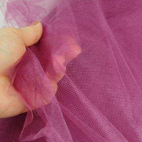 Ткань фатин перламутровый темный грязно-розовый