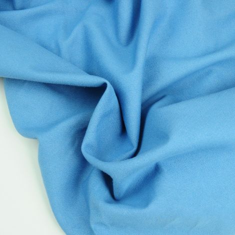 Ткань джинс стретч в цвете джинсовый голубой