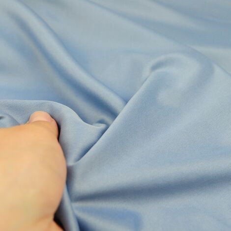 Ткань подклада интерлок  трикотажная грязно-голубой