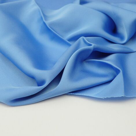 Ткань шелк «Армани» стретч 90 гр небесно-голубой