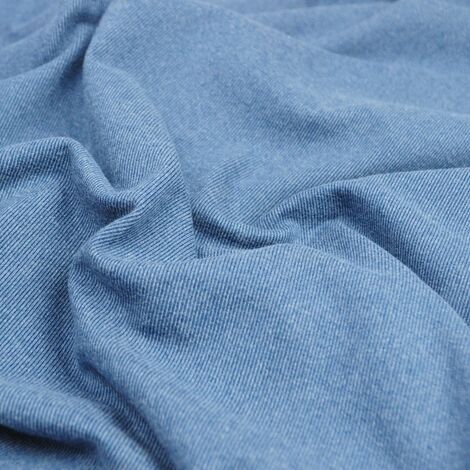 Ткань трикотаж Софт меланж грязно-голубой