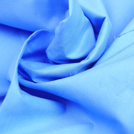 Ткань поплин стретч  (2022) небесно-голубой