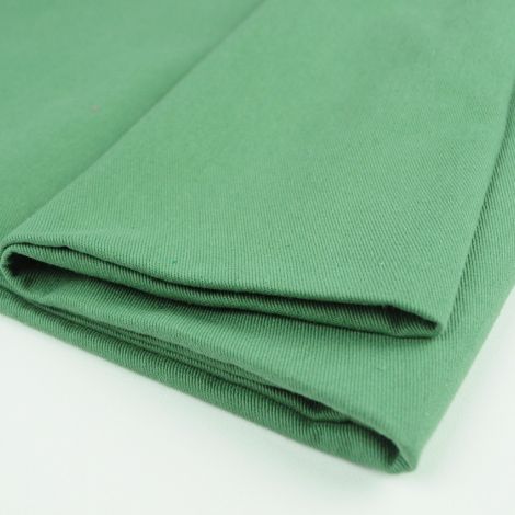 Ткань джинс коттон не стретч весенний (зелёный)