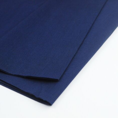 Ткань поплин стретч  (2022) темно-синий