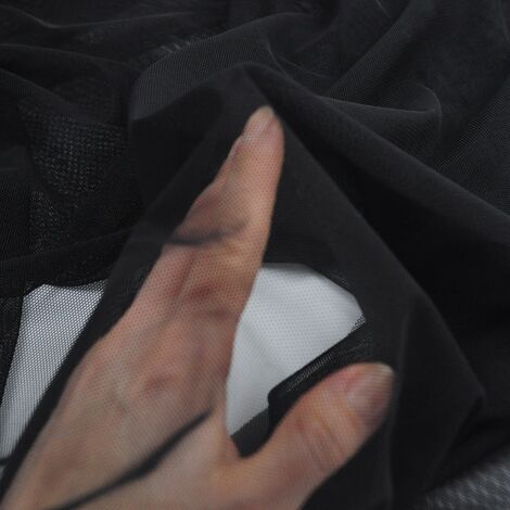 Ткань сетка стретч Корея черный
