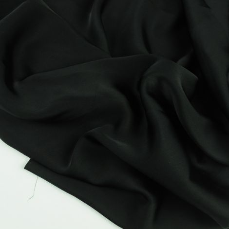Ткань шелк-сатин 180 гр черный