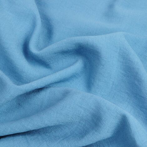Ткань "Вероника" креп грязно-голубой