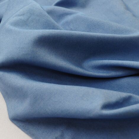 Ткань джинс тенсел однотонный голубой