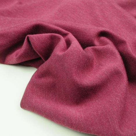 Ткань трикотаж меланж грязно-розовый