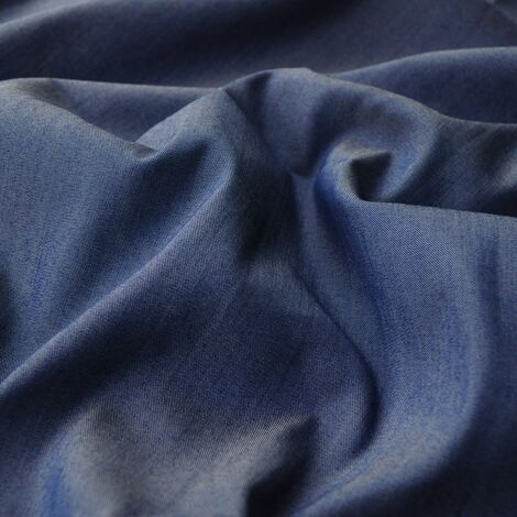 Ткань джинс тенсел однотонный джинсовый синий