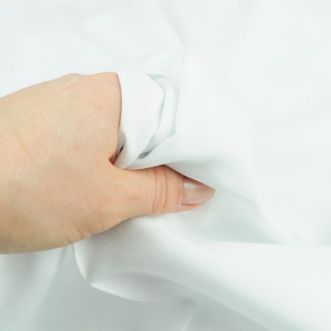 Ткань штапель подкладочный белый