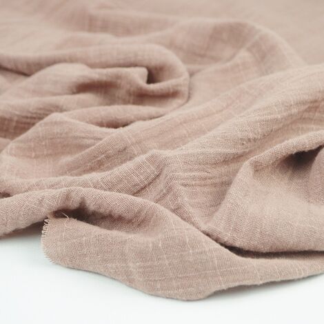 Ткань марлевка капучино с розовым оттенком
