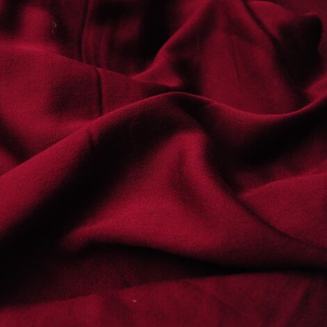 Ткань шёлк-штапель бордовый