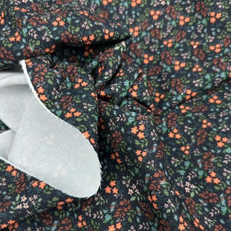 Ткань вельвет принт d5 черный