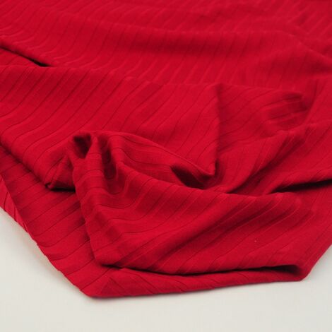 Ткань трикотаж "лапша" d 2 красный