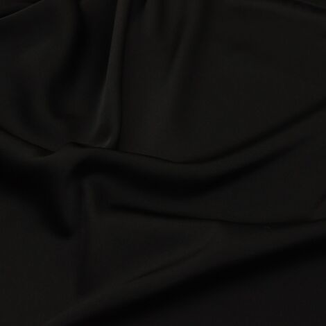 Ткань шелк «Армани» стретч 90 гр черный