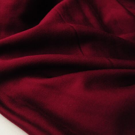 Ткань штапель-шёлк бордовый