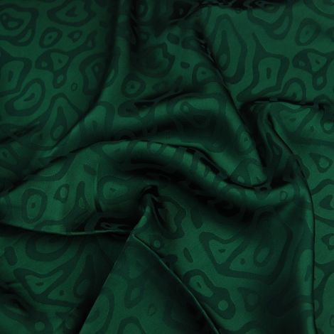 Ткань шелк жаккард d 2 тёмно-зелёный