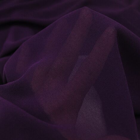 Ткань креп шифон фиолетовый
