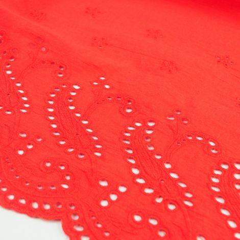 Ткань вышивка двусторонняя 2729 красный
