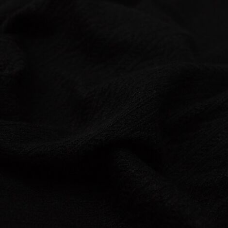 Ткань трикотаж меланж косичка черный