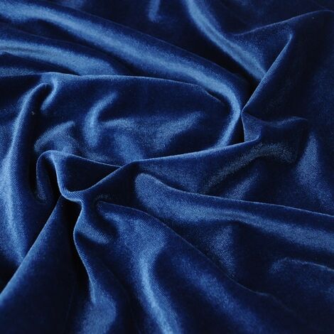 Ткань велюр стретч однотонный грязно-голубой