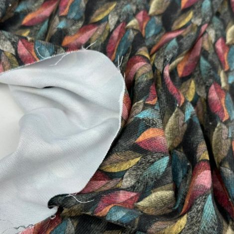 Ткань вельвет принт d1 черный