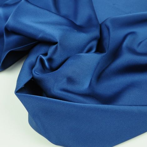 Ткань шелк «Армани» стретч 90 гр дымчато-синий