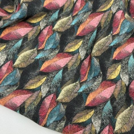 Ткань вельвет принт d1 черный