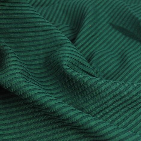 Ткань трикотаж "лапша" d 1 тёмно-зелёный